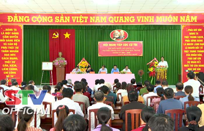 Long Phú: Đại biểu Quốc hội và Đại biểu HĐND tiếp xúc cử tri xã Long Đức